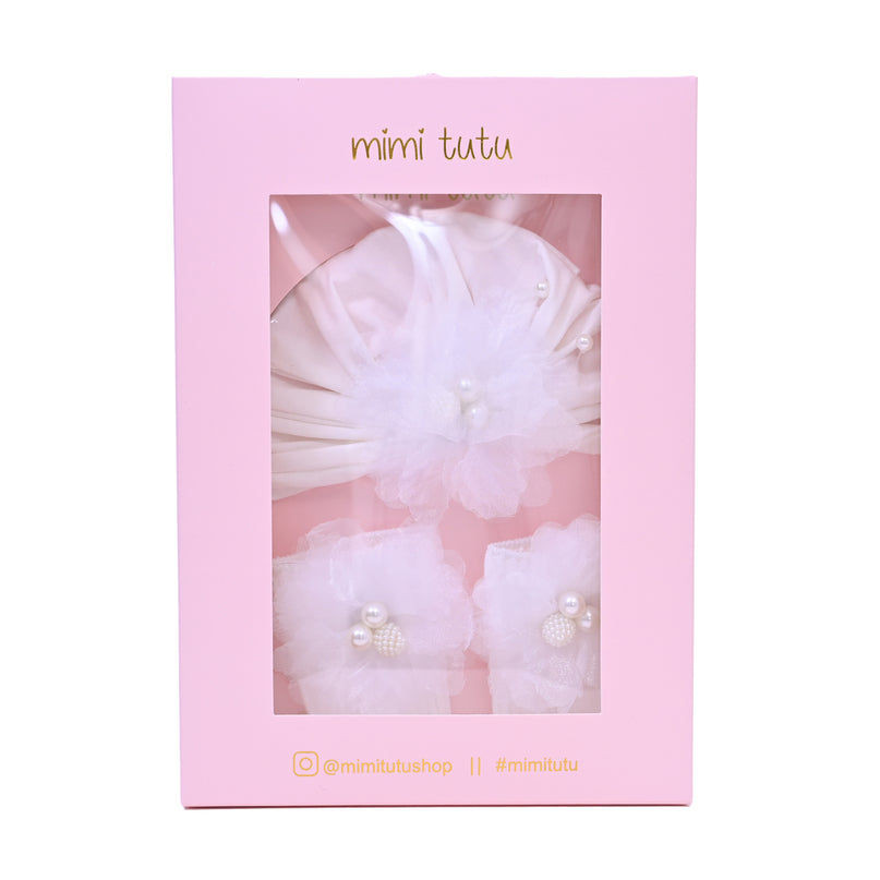 White Pearl Flower Gift Set