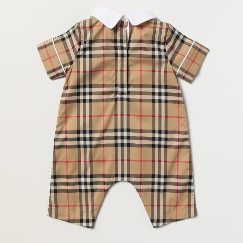 burberry-Octavian Romper in Archive Beige Check-8069153-116036-a7028