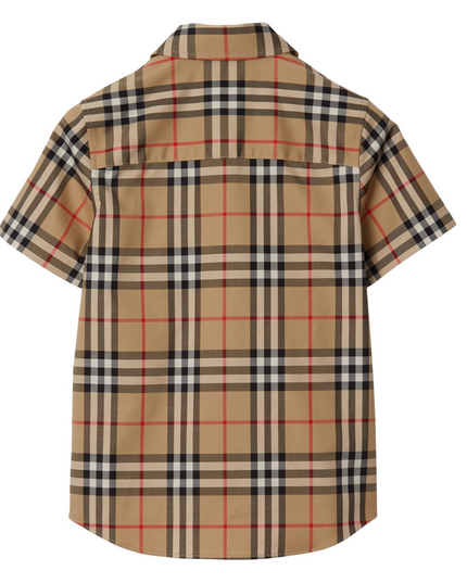 burberry-Beige Vintage Check Cotton Shirt-8078748-c-kb5-116036-a7028