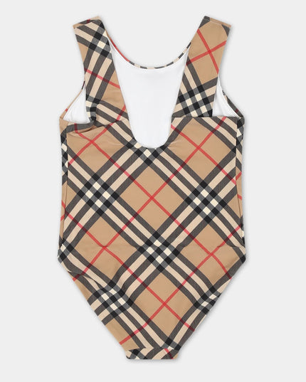 burberry-Beige Vintage Check Swimsuit-8081445-c-kg7-151728-a7028