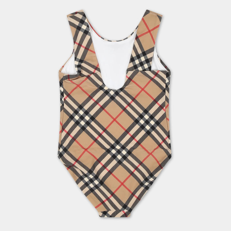 burberry-Beige Vintage Check Swimsuit-8081445-c-kg7-151728-a7028