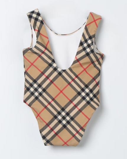 burberry-Beige Vintage Check Swimsuit-8082066-c-ig7-151728-a7028