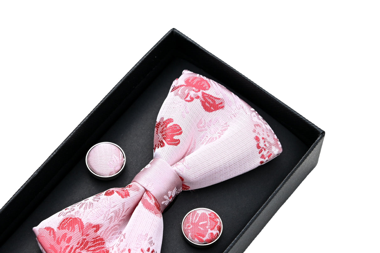 moustache-kids-pink-red-floral-bowtie-cufflinks-square-set-ma42012