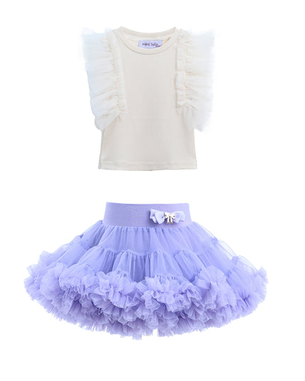 Multicolor Diana Ruffle Skirt Outfit