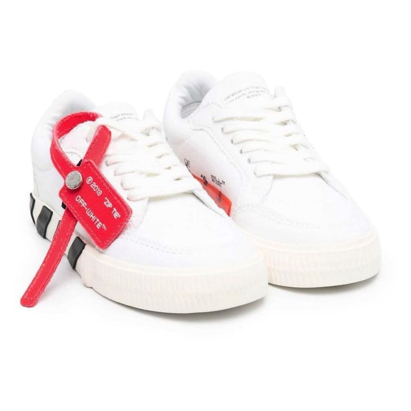 OFF WHITE-OBIA003C99FAB0010110-VULCANIZED LACE UP WHITE BLACK