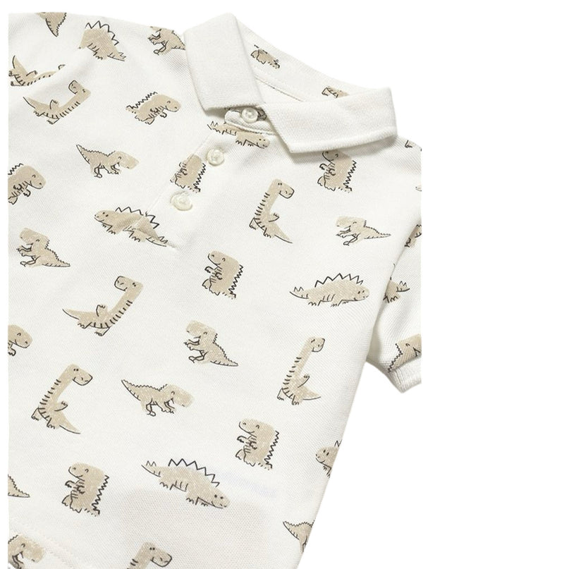 Cream Dinosaur Polo