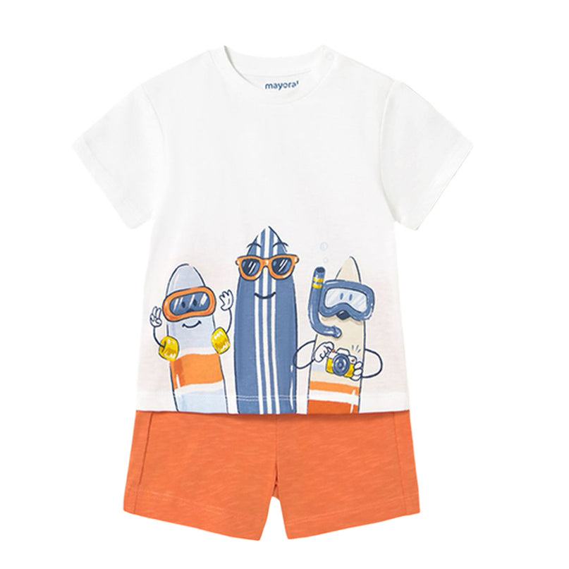 Baby Shorts and Surf T-Shirt Set