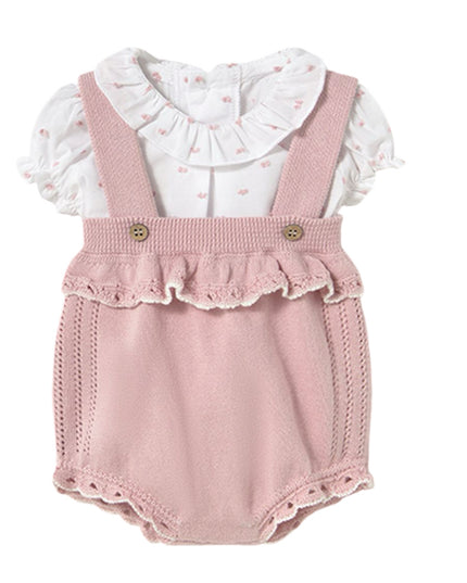 Newborn Knit Sakura Romper Set