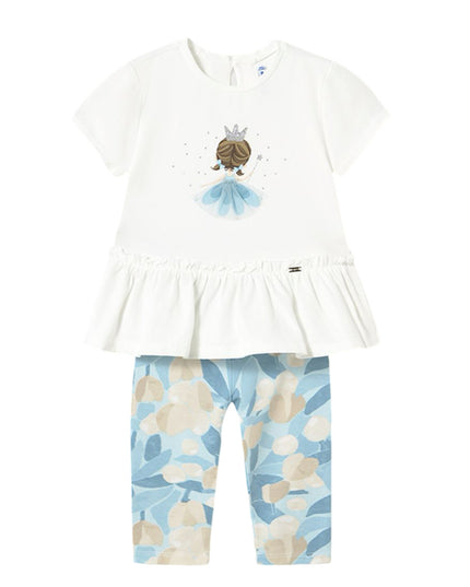 Sky Blue Princess Leggings Set