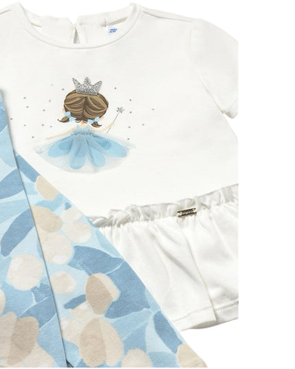 Sky Blue Princess Leggings Set