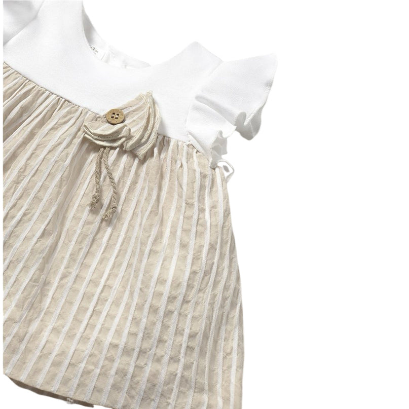 Newborn Color-Block Root Dress with Bloomers