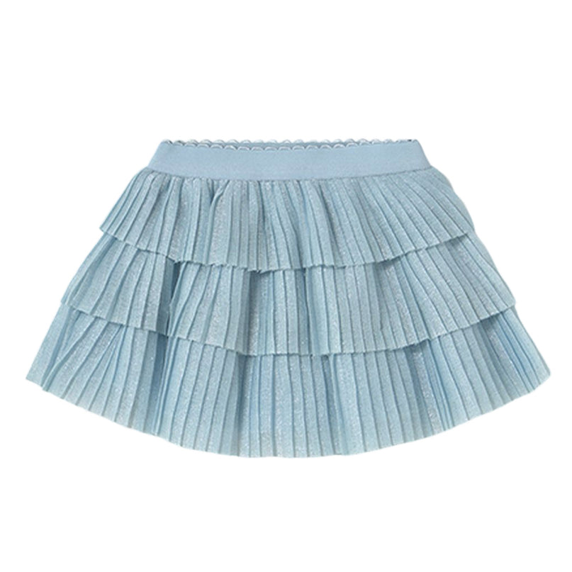 Sky Pleated Tulle Skirt