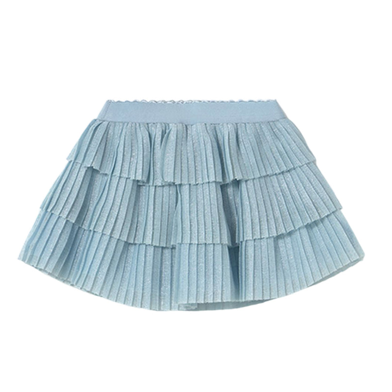 Sky Pleated Tulle Skirt