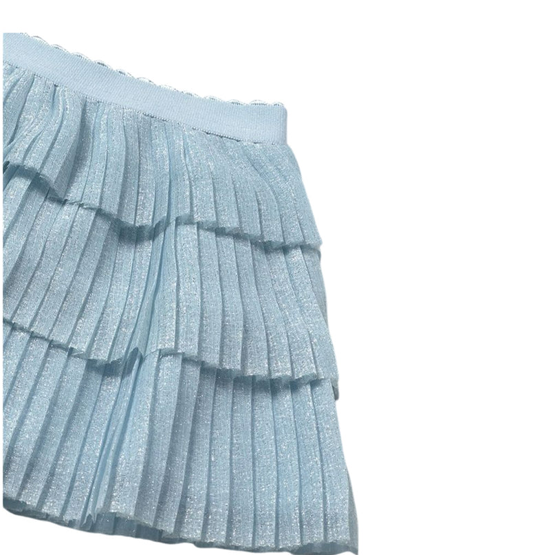 Sky Pleated Tulle Skirt