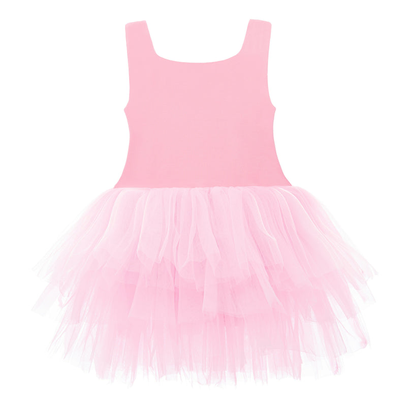 Pink Flamingo Solid Tutu Dress