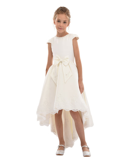 White Cresci Hilo Bow Dress