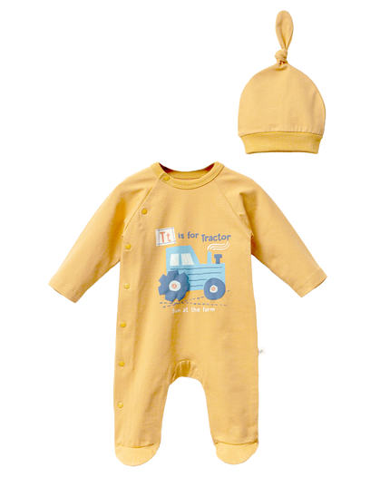 kids-atelier-moi-noi-baby-boy-yellow-tractor-graphic-babygrow-hat-mnb1130