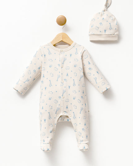 kids-atelier-moi-noi-baby-boy-cream-safari-print-babygrow-hat-mnb1144