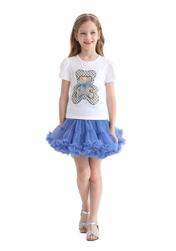 White Bear Applique T-Shirt