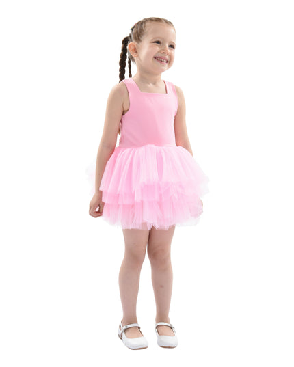 Pink Flamingo Solid Tutu Dress