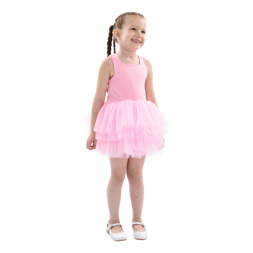 Pink Flamingo Solid Tutu Dress