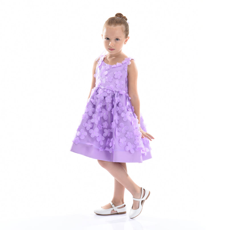 Purple Lago Floral Dress