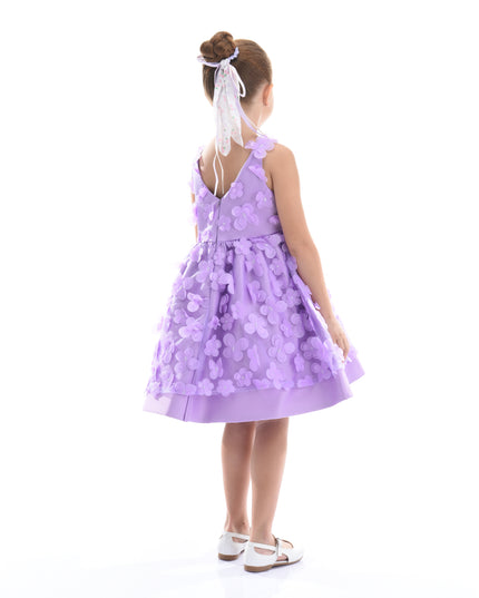 Purple Lago Floral Dress