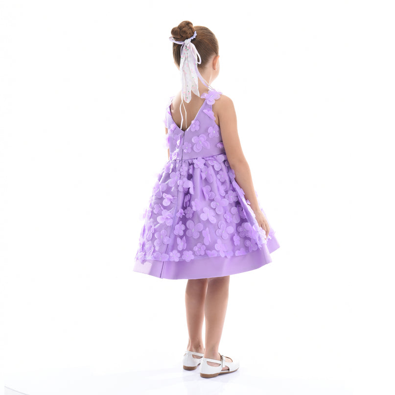 Purple Lago Floral Dress