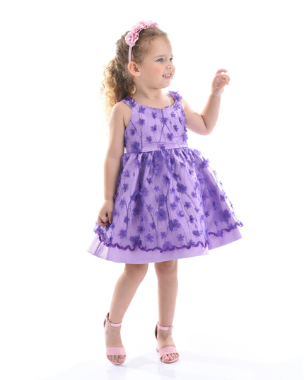 Purple Ravine Floral Dress