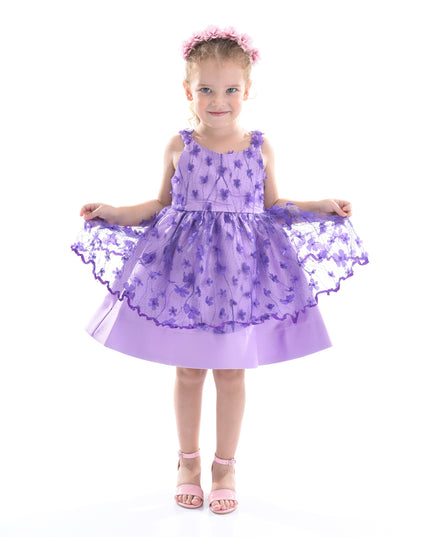 Purple Ravine Floral Dress