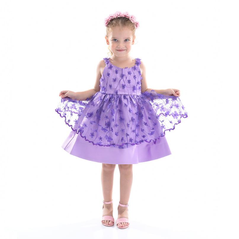 Purple Ravine Floral Dress