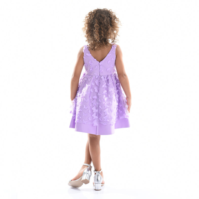 Lavender Mariposa Tulle Dress