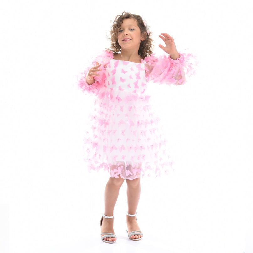 Pink Bell Mariposa Dress