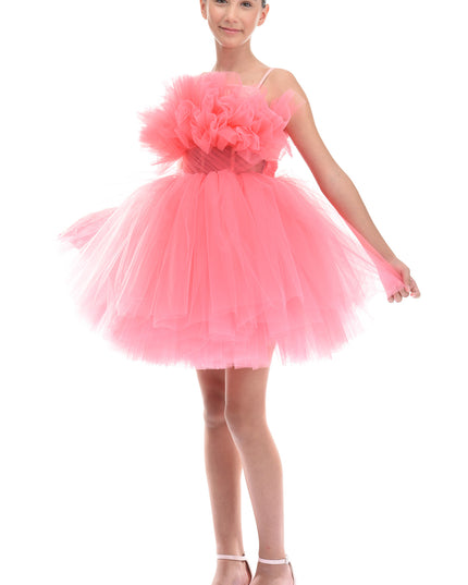 Pink Ruffle Scalleta Dress