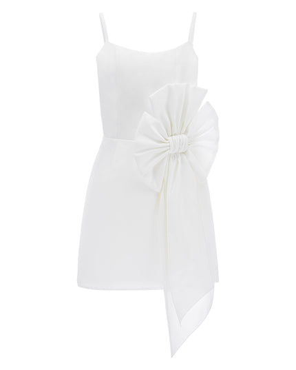 White Bow Livonia Dress