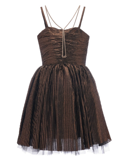 Bronze Gianotta Strapped Dress