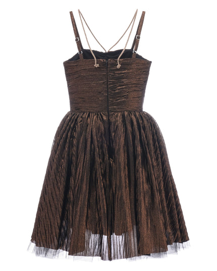 Bronze Gianotta Strapped Dress