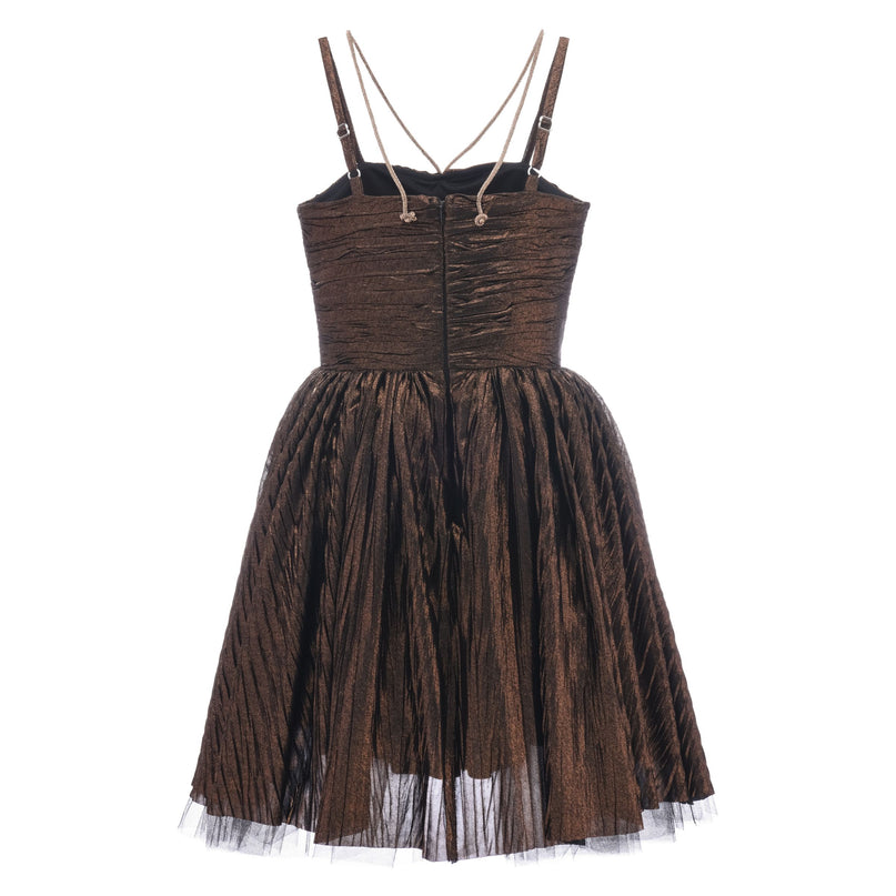 Bronze Gianotta Strapped Dress