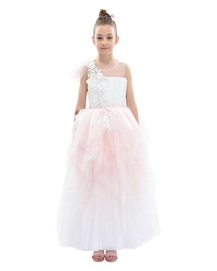 Pink Baylor Tulle Gown