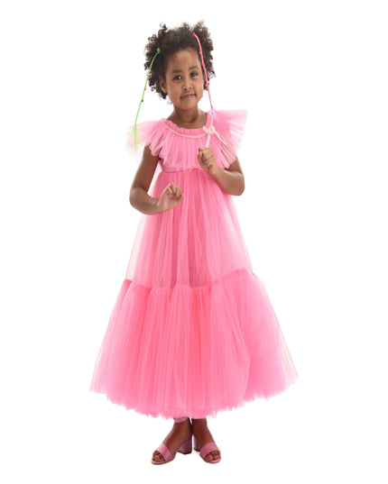 Pink Beckwith Ruffle Dress