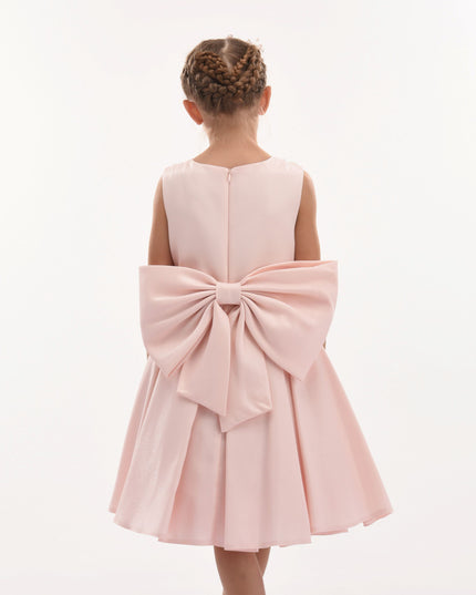 Pink Melinda Pearl Double Bow Dress