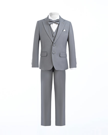 Gray 5pc Peak Lapel Tuxedo