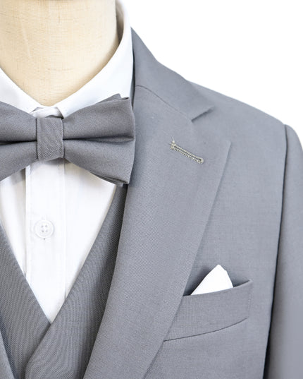 Gray 5pc Peak Lapel Tuxedo