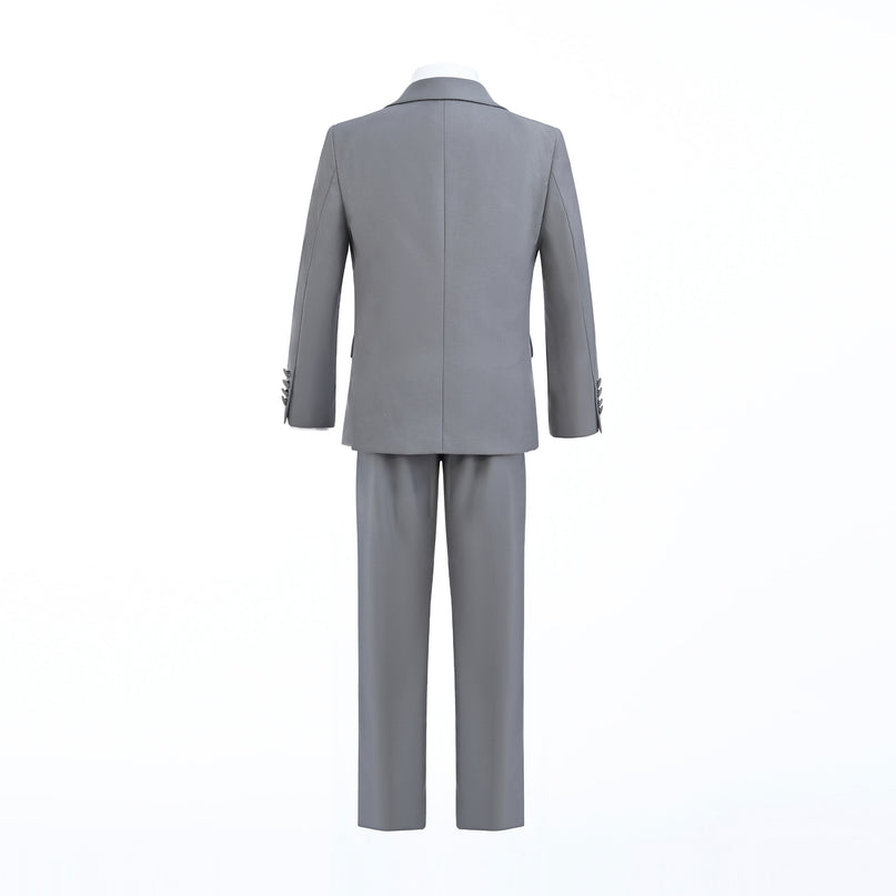 Gray 5pc Peak Lapel Tuxedo