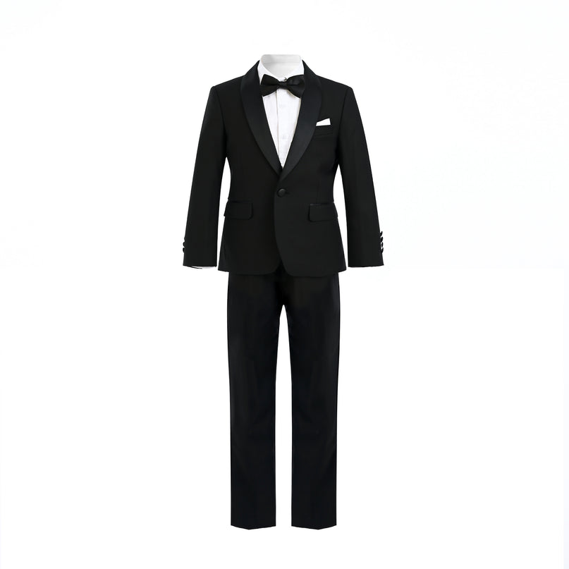 Black Shawl Lapel Wool Suit