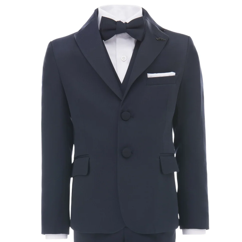 Navy Blue Peak Lapel Tuxedo