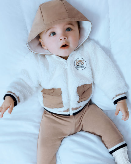 White & Brown Tracksuit