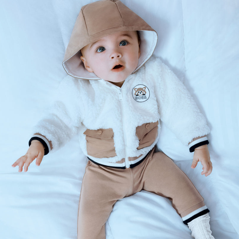 White & Brown Tracksuit