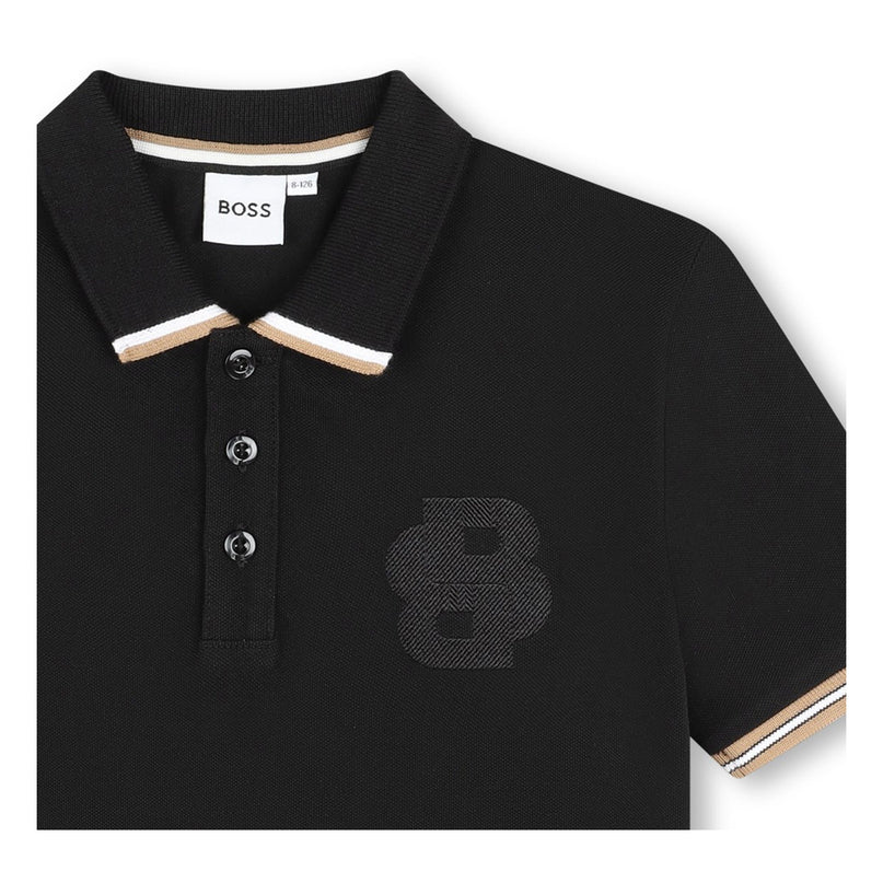 Black Logo Polo