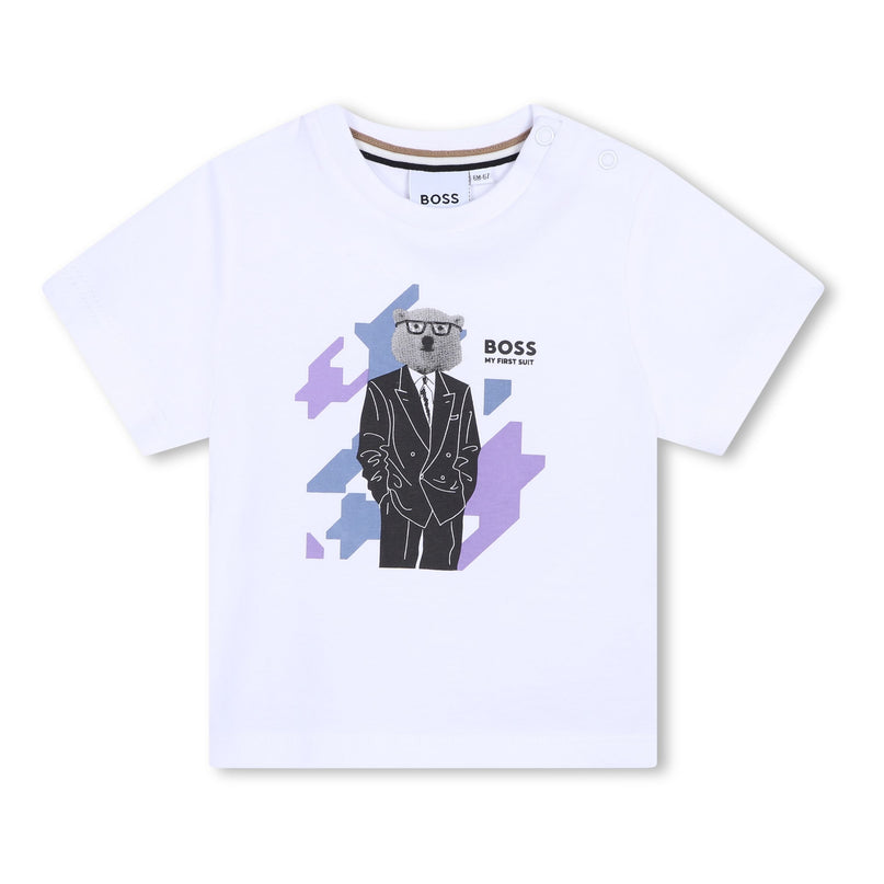 White Bear Graphic Cotton T-Shirt